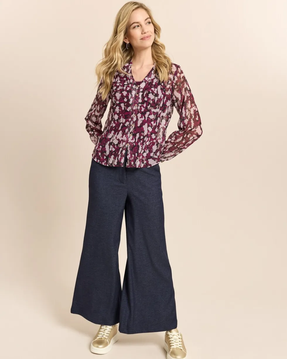 Bluse mit Allover-Print