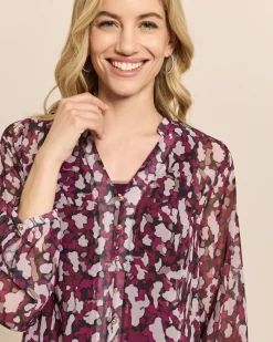 Bluse mit Allover-Print