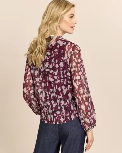 Bluse mit Allover-Print