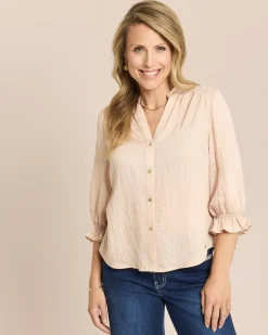 Bluse mit Armrüschen