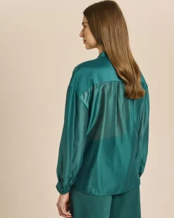 Bluse mit Ballonarm