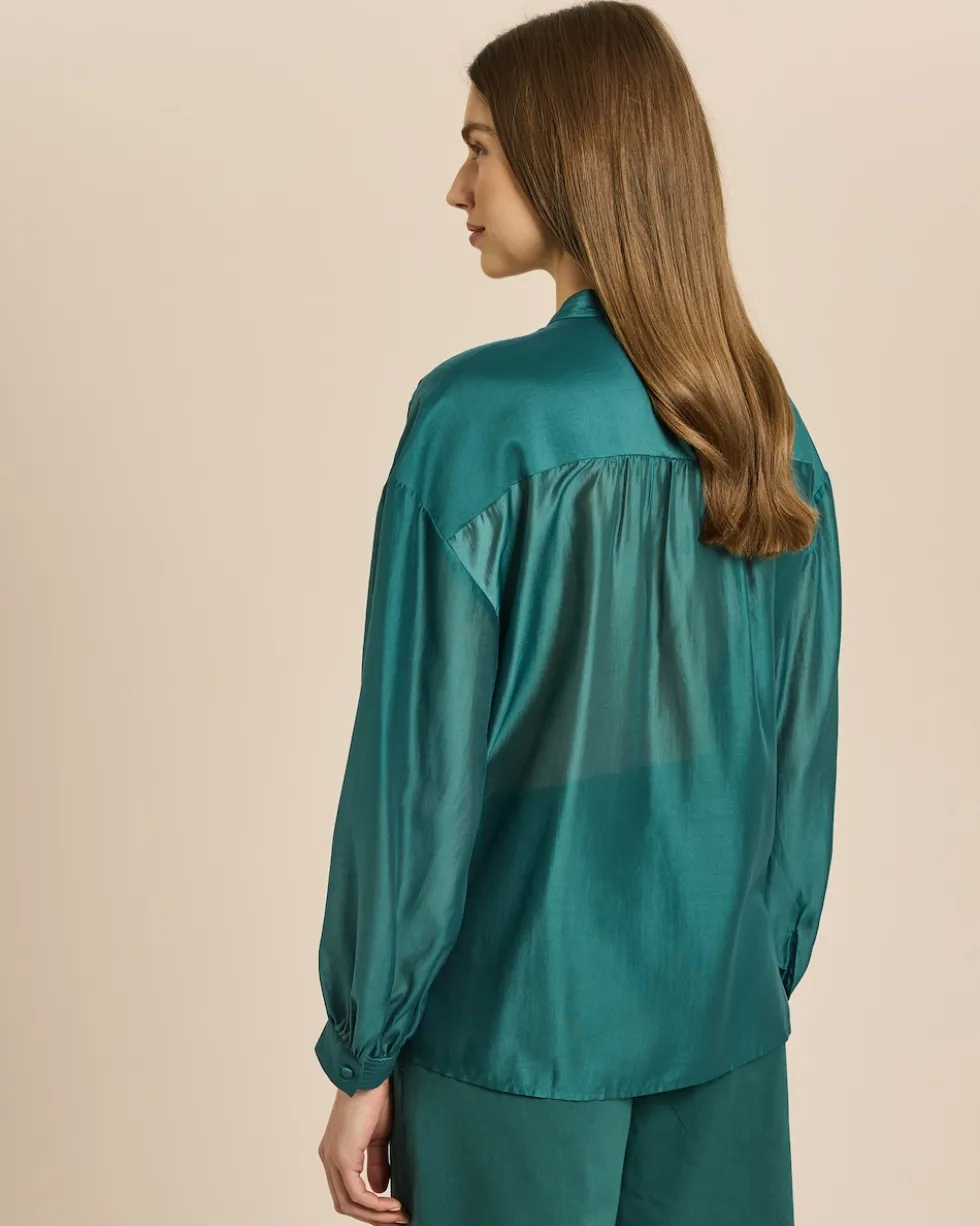 Bluse mit Ballonarm