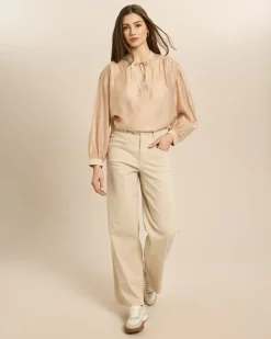 Bluse mit Ballonarm