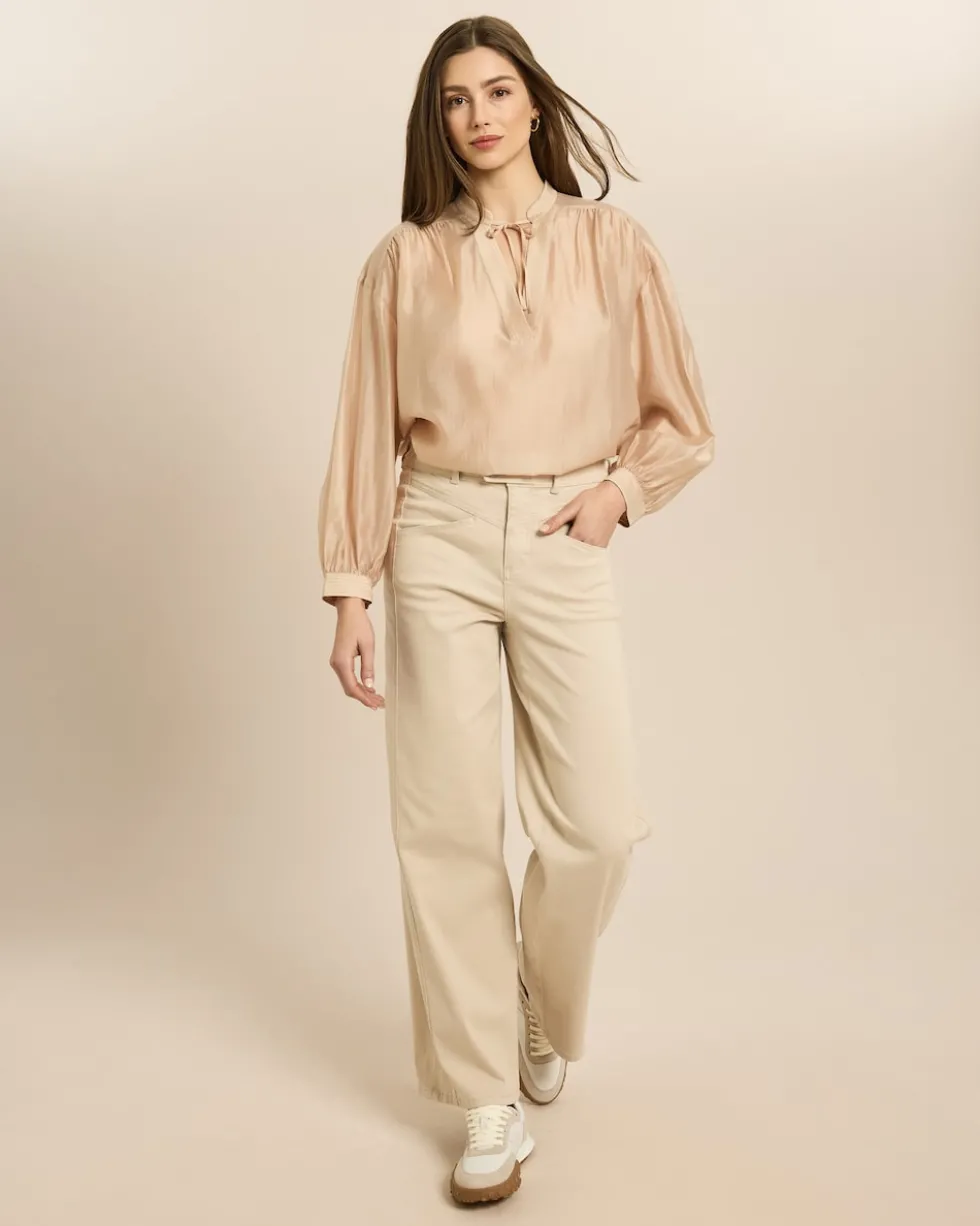 Bluse mit Ballonarm