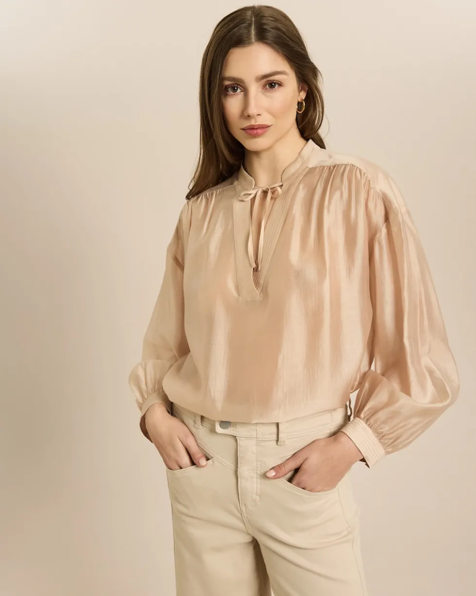 Bluse mit Ballonarm