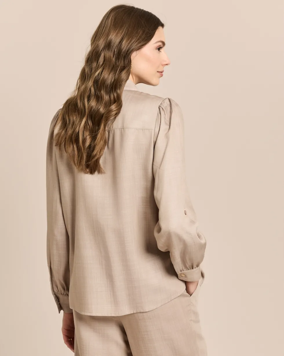 Bluse mit Ballonärmel