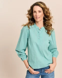 Bluse mit Blumenstickerei