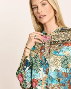 Bluse mit Brusttasche