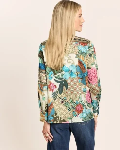 Bluse mit Brusttasche