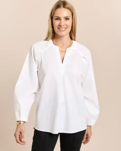 Bluse mit Kelchkragen