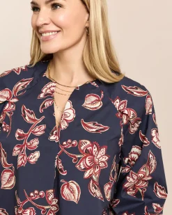 Bluse mit Kelchkragen
