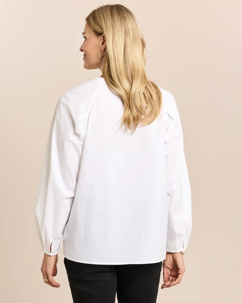 Bluse mit Kelchkragen