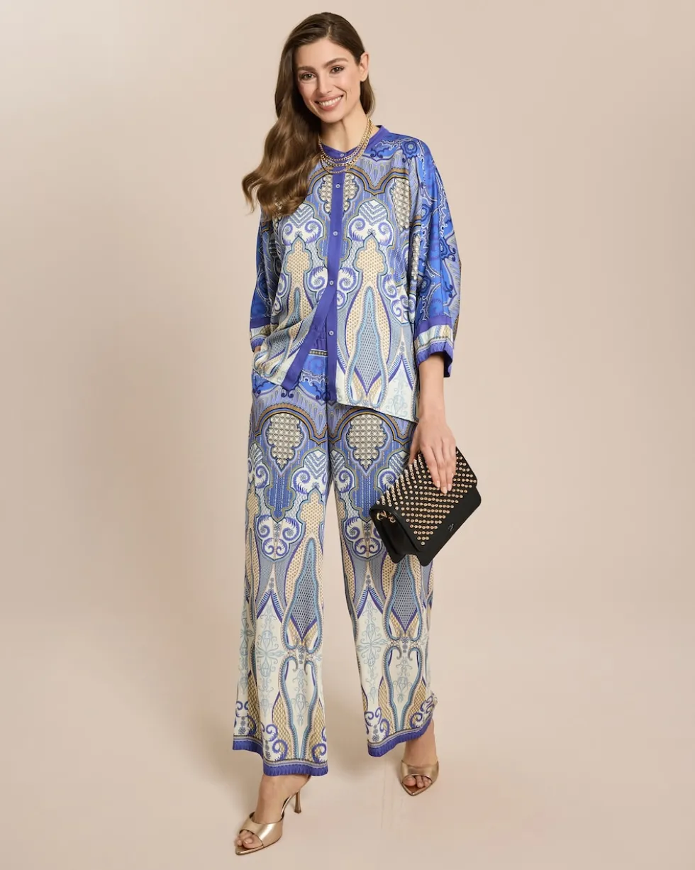 Bluse mit Ornamentdruck