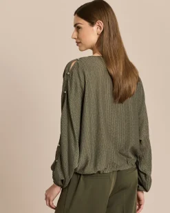 Bluse mit Ärmeldetail