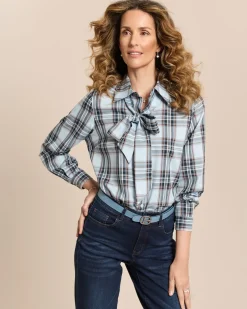 Bluse mit Schluppe