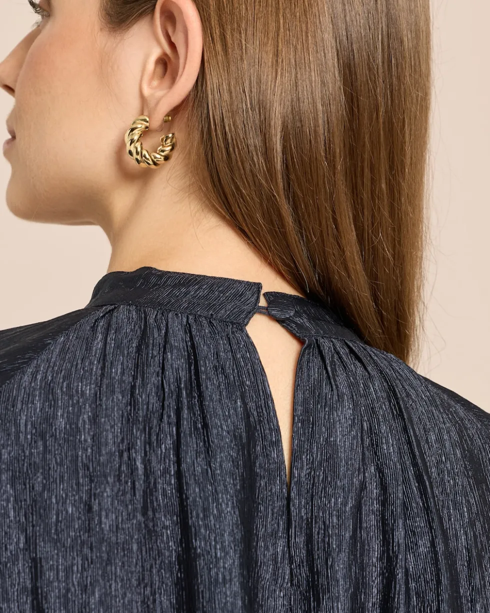 Bluse mit Stehkragen