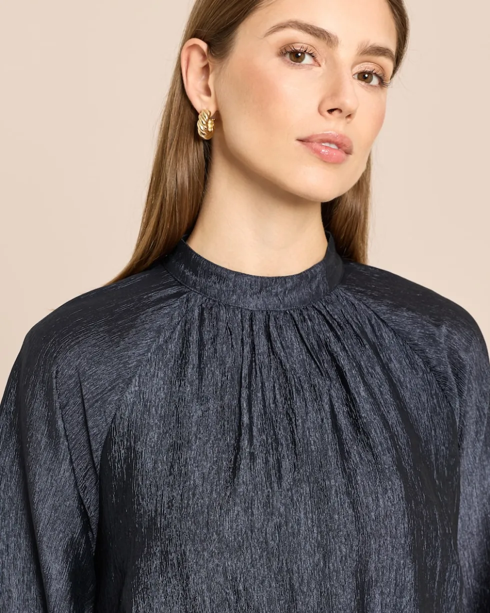 Bluse mit Stehkragen