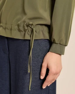 Bluse mit Strickbündchen
