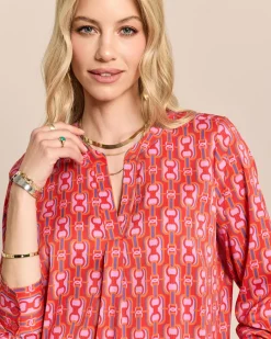 Bluse mit V-Ausschnitt