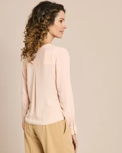 Bluse mit Ziernähten