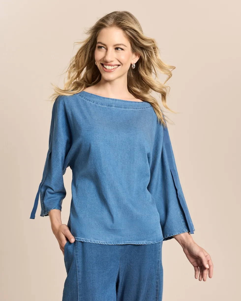 Blusenshirt aus Lyocellmix