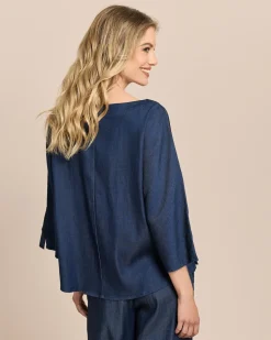 Blusenshirt aus Lyocellmix