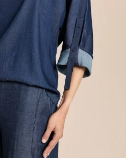 Blusenshirt aus Lyocellmix
