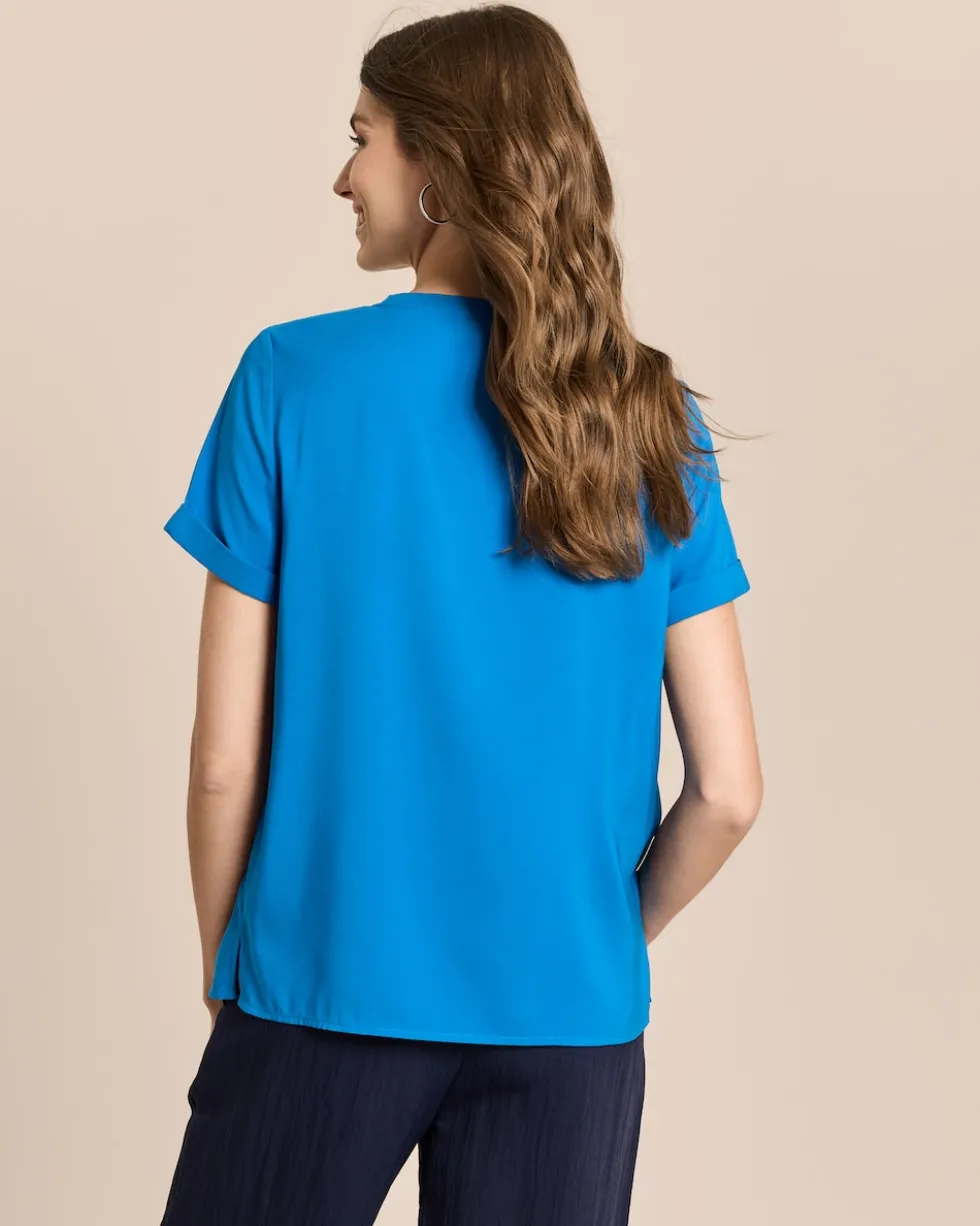 Blusenshirt aus Webware