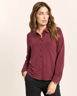 Blusenshirt mit Hemdblusenkragen