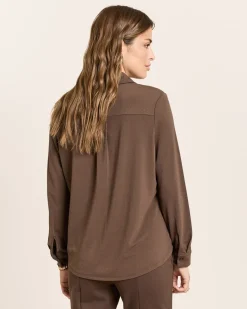 Blusenshirt mit Hemdblusenkragen