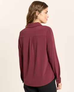 Blusenshirt mit Hemdblusenkragen