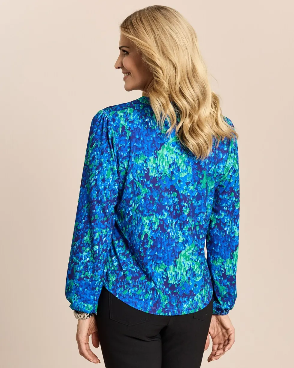 Blusenshirt mit Kelchkragen