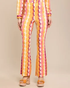 Bootcut Hose aus Jersey mit Exklusivdruck