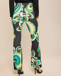 Bootcut Hose aus Jersey mit Exklusivdruck