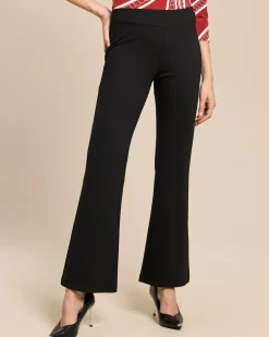 Bootcut Hose aus Ponte mit Steinchen