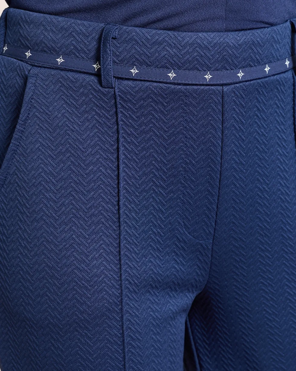 Bootcut Hose mit Logoband