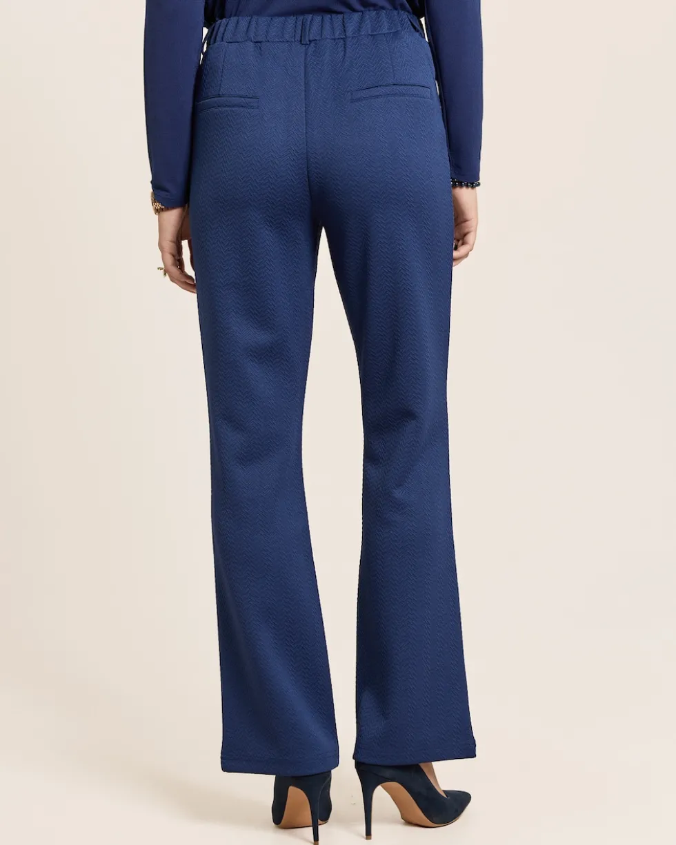 Bootcut Hose mit Logoband