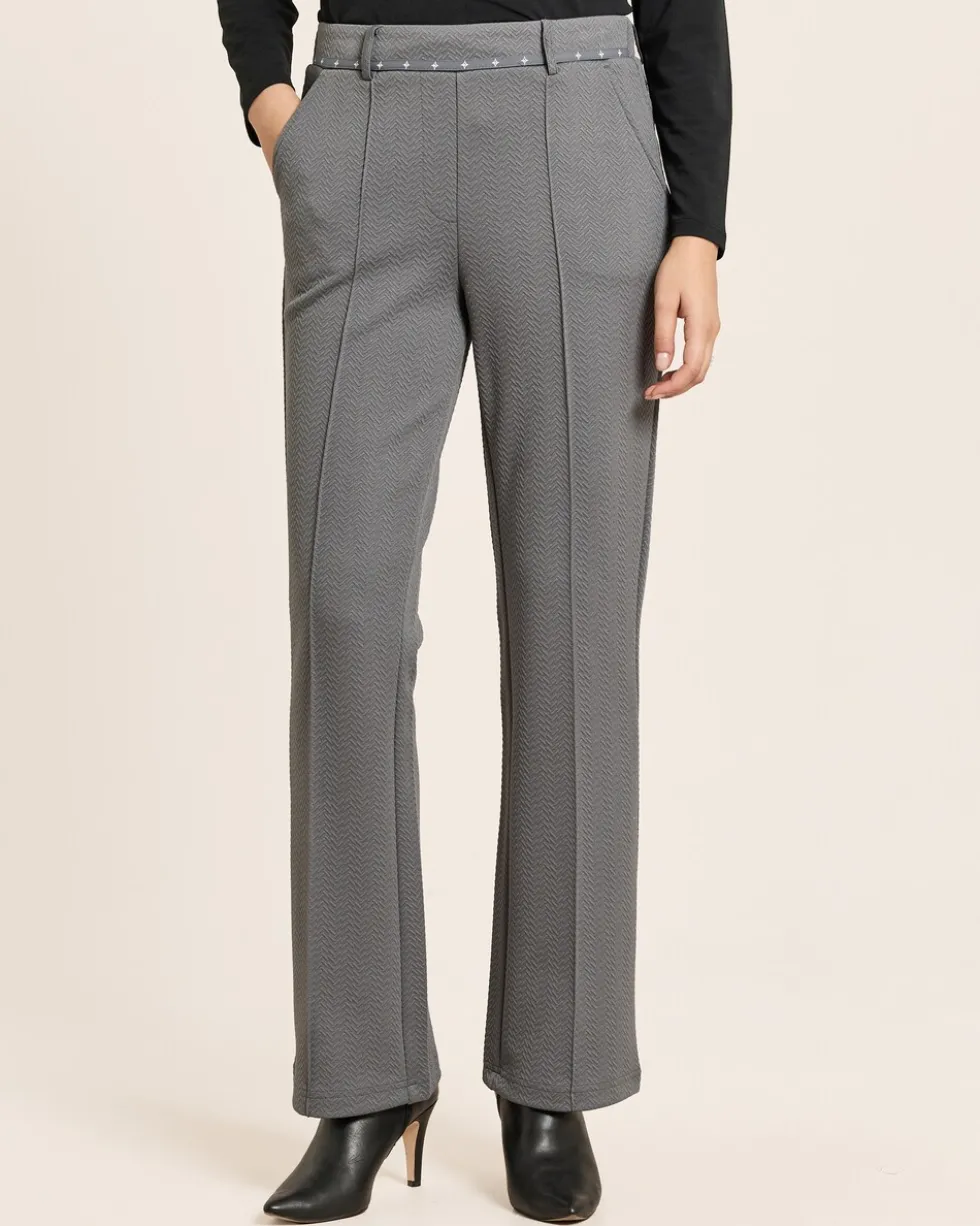 Bootcut Hose mit Logoband