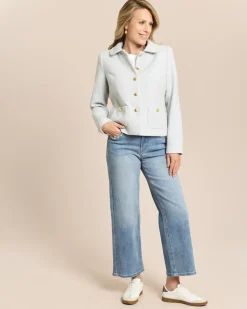 Boucle Blazer mit Bubi-Kragen