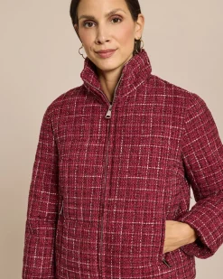Bouclé-Steppjacke