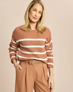 Boxy Bändchengarn-Pullover
