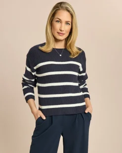 Boxy Bändchengarn-Pullover