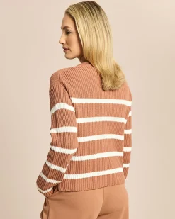 Boxy Bändchengarn-Pullover