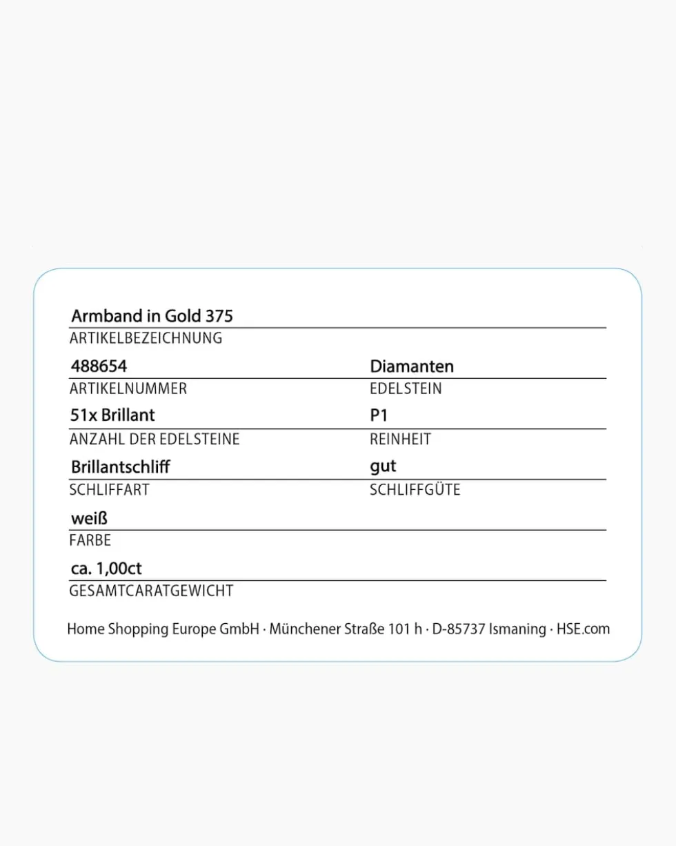 Brillant-Armreif ca. 1,00 ct
