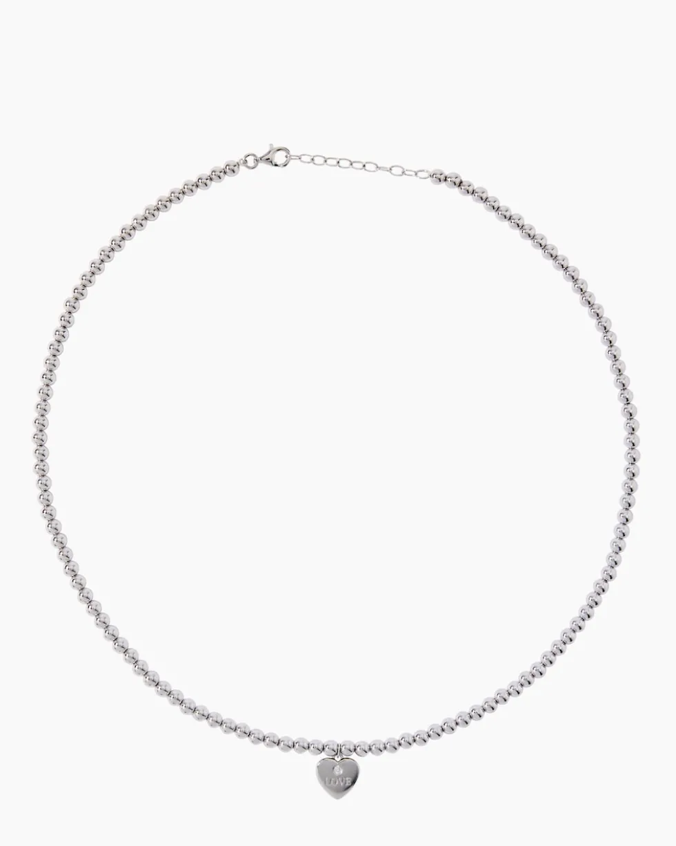 Brillant-Collier mit Herzanhänger 0,03 ct