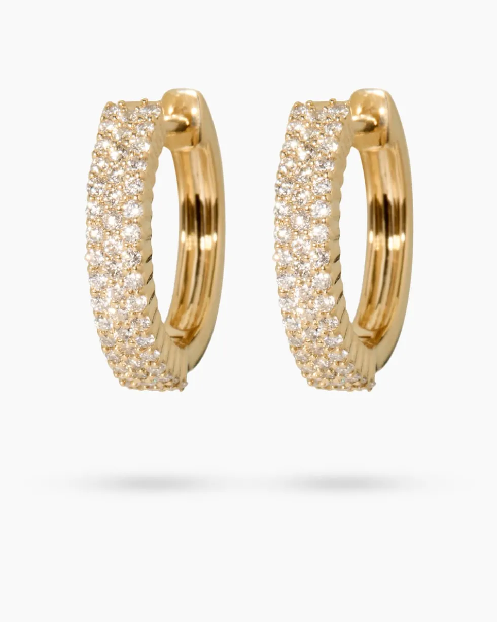 Brillant-Creolen ca. 0,40 ct
