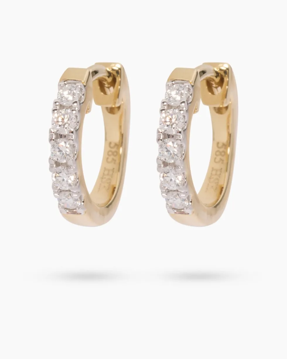 Brillant-Creolen ca. 0,25 ct
