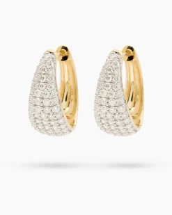 Brillant-Creolen ca. 1,25 ct