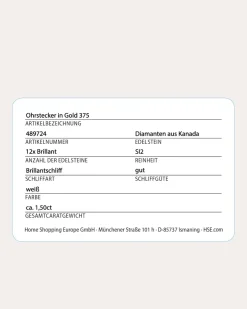 Brillant-Ohrstecker 1,50 ct