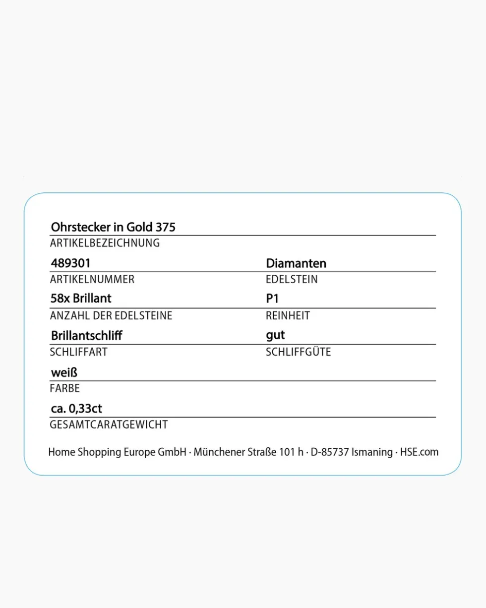 Brillant-Ohrstecker 0,33 ct